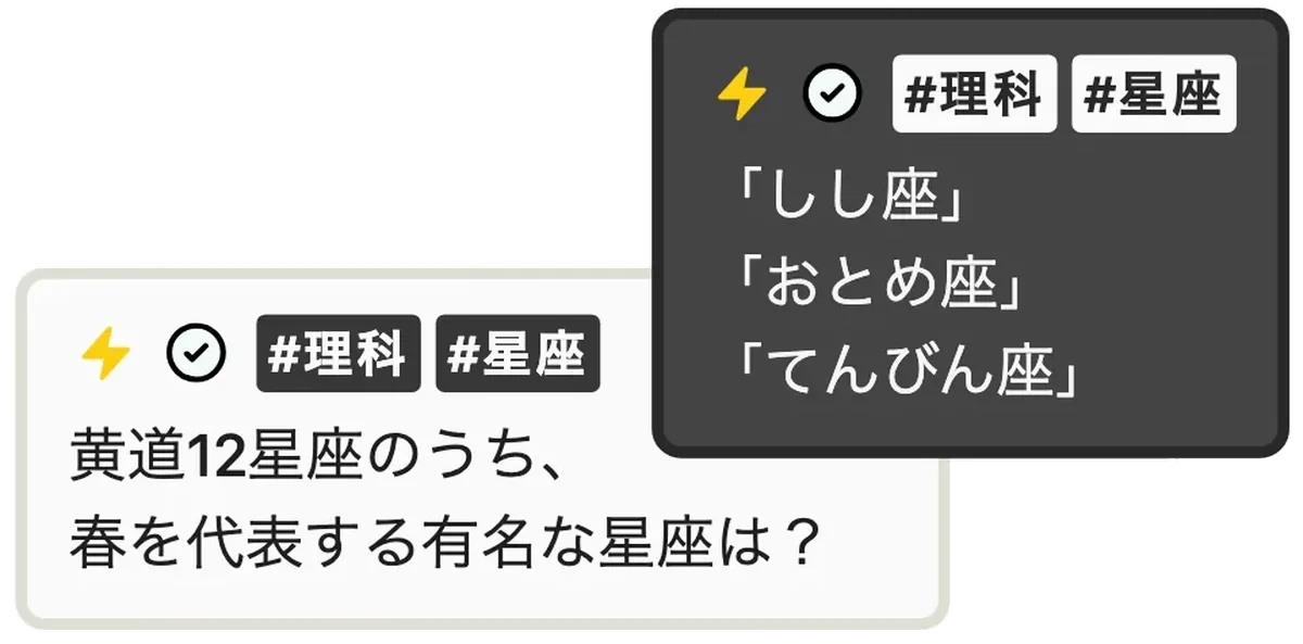 暗記カードの例